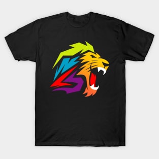 colorful lion head T-Shirt